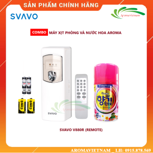 AROMAVIETNAM Chuyên máy xịt thơm phòng tự động có điều khiển từ xa hàng chất lượng cao SVAVO V880R