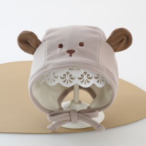 KENDRAT Animals Baby Fetal Cap Polka Dot Cute Infant Bonnet Hat Ins Soft Newborn Beanie Hat Photography Props