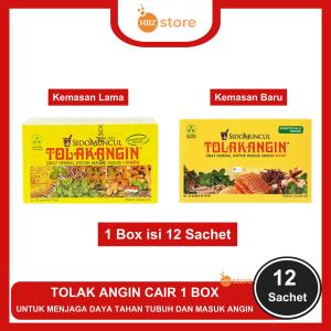 Tolak Angin Cair Madu 1 Box isi 12 Sachet - Menjaga Daya Tahan Tubuh dan Masuk Angin