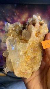 Đá thạch Anh vàng ƯU Linh tán sắc pha lê tự nhiên trong suốt vàng Citrine thanh tẩy thiền định tarot cực mạnh Clear Quartz Natural 182