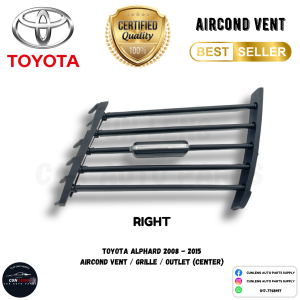 Toyota Vellfire & Alphard 2008 - 2015 Aircond Airvent • Grille • Outlet • Louver • Vent (Center) 1 Piece