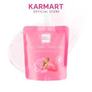 Gel Tẩy Da Chết Toàn Thân Hoa Hồng và Dâu Baby Bright C & E Rose Strawberry Body Peeling Gel 200ml