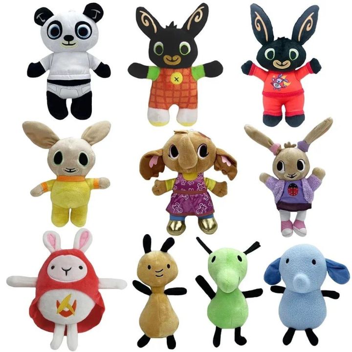 18-28cm Cartoon Bing Rabbit Plush Toys Bing Friends Flop Sula Elephant ...