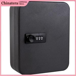 กล่องกุญแจติดผนัง 20 ตะขอกุญแจล็อคกุญแจพร้อมกุญแจ/รหัสล็อคการจัดการกุญแจตู้กุญแจล็อคความปลอดภัยกล่อง