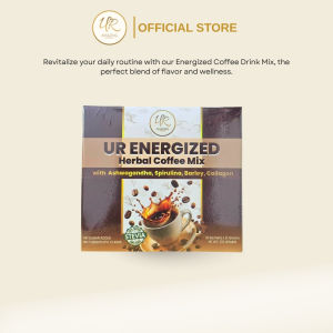 UR ENERGIZED HERBAL COFFEE MIX - Barley Spirulina Collagen and Ashwagandha (10packs)