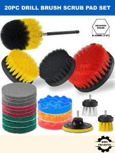 10/20Pcs Drill Brush Scrubber Polishing Pad Sponge for Multi Purpose Cleaning Buffering Polishing Car Kitchen Toilet Rim