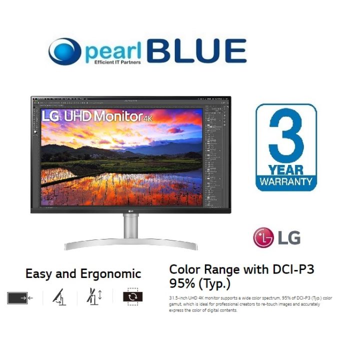 LG 31.5'' UHD 4K HDR IPS Monitor with AMD FreeSync™ / 32UN650W