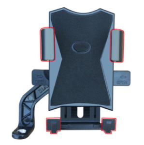 ที่วางมือถือมอเตอร์ไซค์ ที่ยึดโทรศัพท์ มอไซต์ หรือ จักรยาน ที่จับมือถือมอเตอร์ไซค์ ที่ยึดโทรศัพท์ ที่ยึดมือถือ จับกับหูกระจกได้ Grab