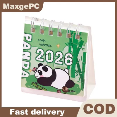 MaxgePC 2026 Mini Lịch Bàn sáng tạo lịch du lịch cầm tay với bướm capybara thiết kế lịch lập kế hoạch hàng tháng và hàng tuần