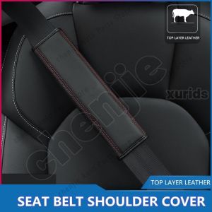 High quality 2pcs for Honda Car Seat Belt Shoulder pad Leather Logo Car Interior Accessories City CR-V Jazz Accord Odyssey Brio Mobilio Fit HR-V Pilot Shuttle Legend CR-Z