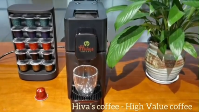 [Giảm 10k] Cà phê viên nén Nespresso chính hãng HIVA'S COFFEE, túi zip 20v n