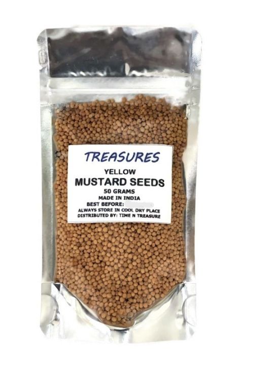 Peeli Rai Treasures Yellow Mustard Seeds - Peeli Rai - 100% Pure From India (50g ...
