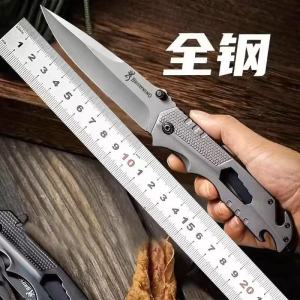 มีดพับด้ามเหล็กแบบบพกพา Browning Outdoor Knife 23CM