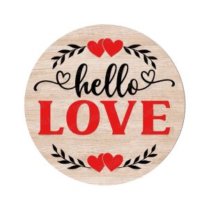 PANE5 Happy Romantic Atmosphere Valentines Day Hanging Ornaments Wooden Versatile Decoration Wall Door Home Decoration New Handmade Door Signs Pendants Wedding