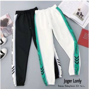 MM LONLY TRAINING JOOGER / BISA COD / JOGER Santai bahan babyterri melar pinggang karet murah meriah muat BB 40-60kg