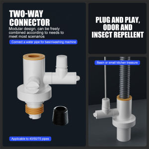Washing Machine Floor Drain Dual-Purpose Special Connectors Pipe Sewer Deodorant Anti-Overflow Water Device