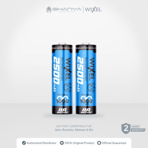 WIXEL Baterai AA 2500mAh Rechargeable Battery Batre Batrei Batrai Double Power 2500 mAh Recharge Isi Ulang Cas Batu