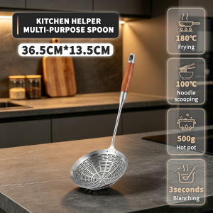 304 Stainless Steel Large Colander Thickened Frying Grid Mesh Sieve for Hot Pot Filter Slag