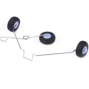 QUANSEN Metal Landing Gear w/Wheels for Z51 RC Airplane Foam Hand Throwing Glider