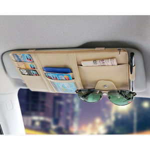 Car Sun Visor Organizer Card Holder Storage Box Car Accessories Car Visor Organizer【COD】