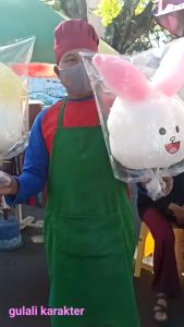 Stiker Harum Manis Karakter Gulali Cotton Candy Caracter Arum Manis