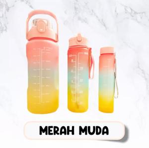 Botol Minum Viral Beranak 2 Liter 3in1 Isi 3 Pcs FREE STIKER