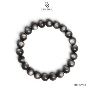 Cusoul Natural Cats Eye Obsidian Bracelet Couples Bracelet Crystal Jewelry Bracelet Trendy Bracelet Fashion Bracelet Boyfriend Girlfriend Gift Fashion Jewelry Accessories for Men Gift Package