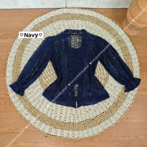 Kanaya (HANYA KEBAYA) Baju Kebaya Brokat Malika Bet Pecah Lengan Kerut Bali Wisuda Modern Murah