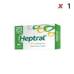 (Official Authentic)Heptral 500mg 20 Tablets | S-Adenosylmethionine | Improves liver function protects liver cells supports liver health