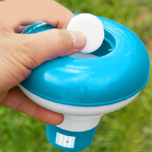 INTEX 29040 Floating Chemical Dispenser For Swimming Water Pool Spa Chlorine Bromine Tablet Dispenser Cleaner Pencuci Klorin Air Kolam Terapung