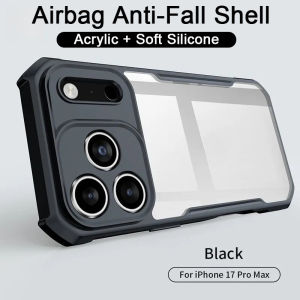 For IPhone 17 Pro Max 17 Air 16 E 16e 15 14 13 Mini 12 11 Pro Max XS Max X XR 6 6S 7 8 Plus SE 2020 SE3 2022 Shockproof Clear Acrylic Soft Silicone Phone Case Casing Cover