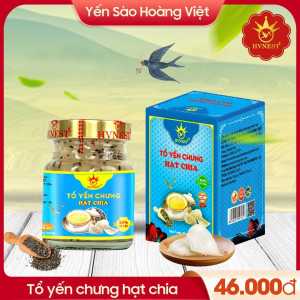 Yến sào Hoàng Việt - yến chưng hạt chia - xuất xứ nước yến Khánh Hòa - Nha Trang  là loại yến chưng sẵn 70ml  bồi bổ sức khoẻ
