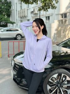 [Voucher 15% MOV 199K cap 100K  Áo chống nắng nữ HeraDG chất liệu Polyester mũ liền kéo khóa túi 2 bên gấp gọn thông minh SAN9001 size S - XXL