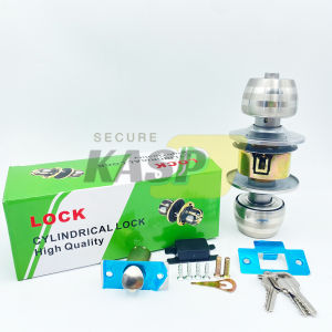 Lever Door Lock Set Stainless Steel Heavy Duty Anti-Corrosion Door Knob (3 Keys Included)