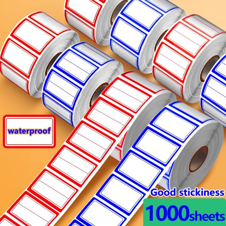 1000 Sheets Self Adhesive Large Label with Blank Self-adhesive Sticky ...
