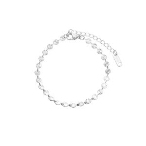 Womens Fashion Four Leaf Clover Bracelet Lucky Charm Titanium Steel Jewelry Trendy Bracelet