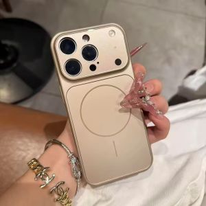 เคสกระจกนาโนด้าน สำหรับ iPhone 17 Air / 16 / 15 / 14 / 13 Pro Max / 17Pro พร้อมแม่เหล็กสำหรับ MagSafe ชาร์จไร้สาย กันกระแทกระดับหนุนหนัก