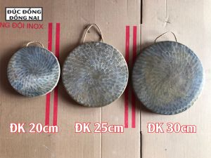 Cồng chiêng đồng Kẻng đồng nhiều kích thước 20cm 25cm  30cm 35cm 40cm 50cm âm thanh chuẩn
