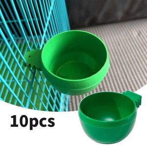 5/10pcs Hanging Pet Bowl  Food Water Bowl Anti-Tip Food Container for Bird Chicken