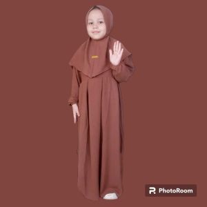 AISHA DRESS ANAK TERBARU | GAMIS ANAK BEST SELLER /GAMIS ANAK SYAR’I SET HIJAB CRINGKLE PREMIUM