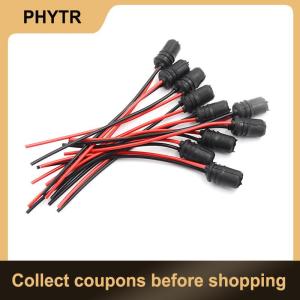 【PHYTR】 10PCS T10 Light Bulb Extension Socket Holder Soft Rubber Push-in Wedge Base