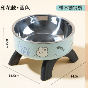 chén nhựa chống gù enjoy life dành cho chó mèo - T3 PETS SHOP