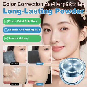 Carry a setting and touch-up powder with you Long-lasting oil-control setting powder for concealer-resistant dry and oily skin