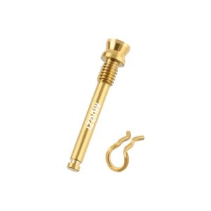 GIORGIONE STORE Pins Spring Clips Disc Brake Pad Bolts M426mm Titanium Bicycle Disc Brakes Screws Mounting Screws with Fixing Clip Bicycle Disc Brake Fixing Screw Road MTB