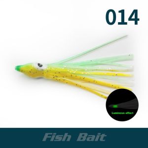 Rosy Recess Luminous Octopus Fishing Lure Multi-Tentacle Soft Bait for Sea Fishing