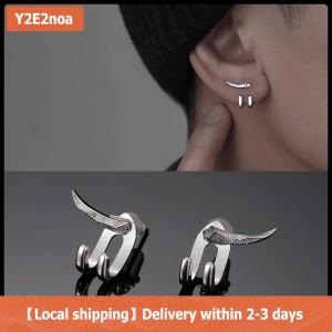 【Local shipping】 New Punk bông tai cho nam giới có thể tháo rời mục đích kép Stud Bông tai prong Tai quyến rũ đồ trang sức thời trang