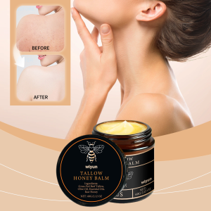 【Super low price】Organic Grass Fed Beef Tallow Balm Raw Honey Moisturizing Soft Improve Elasticity Long-Lasting Smooth Hydrating Cream Skin Care