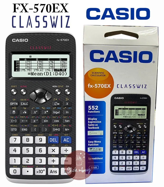 CASIO SCIENTIFIC CALCULATOR CLASSWIZ FX 570EX 18 MONTHS WARRANTY