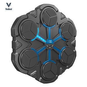 Music Smart Interactive Boxing Training Equipment Wall Mounted BT Interactive Punching Trainer for Adults Kids Boys Girls 8 9 10 11 12 Years Old [Vodool Shophouse]