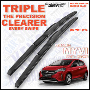 SAMURAI SILICONE WIPER PERODUA MYVI NEW Silicone Wiper Water Repelling Front Wiper Windshield Myvi 2018